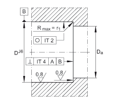 推力角接觸球軸承 ZKLF1560-2Z, 雙向，螺釘安裝，兩側(cè)間隙密封
