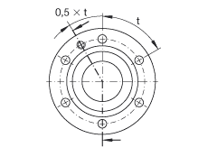 推力角接觸球軸承 ZKLF1560-2Z, 雙向，螺釘安裝，兩側(cè)間隙密封