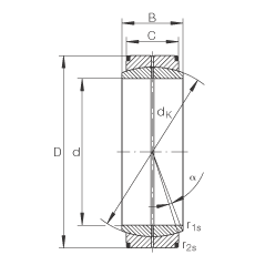 關節軸承 GE40-DO, 根據 DIN ISO 12 240-1 標準，需維護